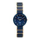 Relógio Feminino Cerâmica Madrepérola Dourado - Seculus