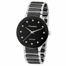 Relógio Feminino Champion CA21875T Safira Cerâmica Inox Preto