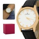 Relógio Feminino Champion Dourado Casual Original Resistente a Água Garantia 12 meses CN20935B