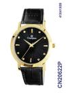 Relogio Feminino Champion Dourado Couro CN20622P