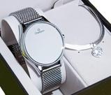 Relógio Feminino Champion Prata Digital Espelhado A Prova Dágua Original NF Pulseira
