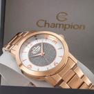 Relógio Feminino Champion Social Médio Dourado Rosê CN25136Z