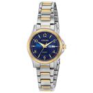 Relógio Feminino Citizen Quartz EQ0595-55L Mostrador Azul Bicolor