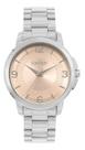 Relogio Feminino Colar Brinco Condor Prata Visor Rose 3,8 Cm CO2035NANK4J