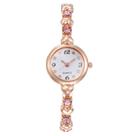 Relógio Feminino De Pulso Clássico Quartz Com Pedras Pequeno