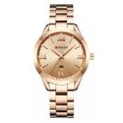 Relógio Feminino De Pulso Curren Luxo Rose Gold Dourado