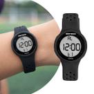 Relógio Feminino Digital de Pulso Preto Mini Pequeno com Pulseira de Silicone à Prova D Água Fashion Mormaii