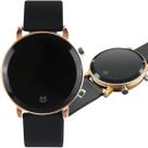 Relogio feminino digital dourado silicone led aço original presente ajustavel moda casual