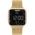 Relógio Feminino Digital Mormaii Wave Dourado Mo6600ah/8d