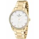 Relogio Feminino Dourado Champion Prova D'agua Original