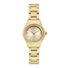 Relógio Feminino Dourado Condor Mini Pequeno Luxo Analógico