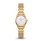 Relógio Feminino Dourado Elegante Delicado Pequeno New Port