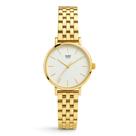 Relógio Feminino Dourado Ipanema Gold Fundo Branco 28mm