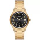 Relógio Feminino Dourado Orient Strass Com Data Original +nf