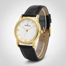 Relogio feminino dourado pulseira de couro 32mm Champion CN24575B Relogio feminino dourado pulseira de couro 32mm Champion CN24575B