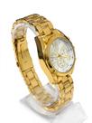Relógio Feminino Elegante Aço Dourado Dhp Luxo