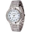 Relógio Feminino Elegante Prateado com Pedrinhas Luxo
