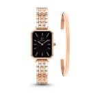 Relógio Feminino Elegante Rose Casual New Port + Bracelete