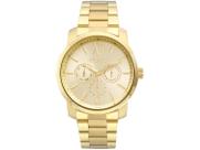 Relógio Feminino Euro Multiglow - Dourado com Fundo Bege