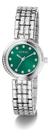 Relógio Feminino Guess Fundo Verde Esmeralda Pedras Gw0930l1 - Prateado - Cristais - Verde