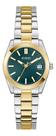 Relógio Feminino Guess Gw0934l3 Verde Bicolor Fashion Alice Relógios De Pulso Dourado Verde
