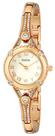 Relógio feminino GUESS Petite com inspiração vintage em tom dourado U0135L2