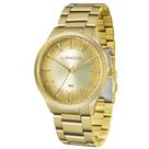 Relogio Feminino Lince Dourado Banhado Ouro LRG4593L-C1KX