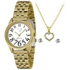 Relógio Feminino Lince LRGJ148L KOO8 Pulseira De Aço Dourado