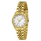 Relógio Feminino Lince Riviera LRGM058L32 B1KX Branco e Dourado
