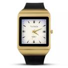 Relógio Feminino Luxo Womage Quadrado Pulseira De Silicone
