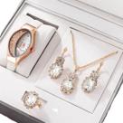 Relógio Feminino Luxuoso Vinkin Minimalista + Kit Acessórios Strass