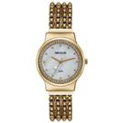 Relógio Feminino Madrepérola Cristais Dourado - Seculus Relógio Feminino Madrepérola Cristais Dourado - Seculus