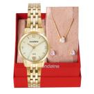Relógio Feminino Mondaine Analógico Dourado 32795LPMKDE1K1