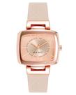 Relógio feminino Nine West com pulseira de material sintético rosa