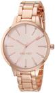 Relógio feminino Nine West NW/2098PKRG em ouro rosa com pulseira de metal