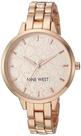 Relógio feminino Nine West NW/2226RGRG em tom de ouro rosa
