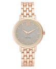 Relógio feminino Nine West NW/2402GLRG em tom de ouro rosa