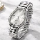Relógio Feminino Pequeno Maldivas Silver Cravejado 38mm