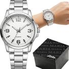 Relogio Feminino Prata Aco Inoxidavel social qualidade premium prateado delicado presente garantia casual