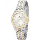 Relogio Feminino Prata e Dourado Pequeno Champion Original