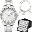 relogio feminino prata inoxidavel aco + pulseira original moda qualidade premium social resistente casual presente