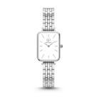 Relógio Feminino Quadrado Delicado Elegante Prata New Port