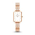 Relógio Feminino Quadrado Delicado Elegante Rose New Port