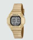 Relógio Feminino Quadrado Dourado Digital Esportivo Speedo