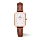 Relógio Feminino Quadrado Pulseira Marrom Delicado Casual New Port