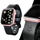 relogio feminino quadrado rosa silicone led prova dagua digital moda qualidade premium led original ajustavel