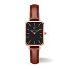 Relógio Feminino Quadrado Rose Fundo Preto Piermont minimalista New Port Relógio Feminino Quadrado Rose Fundo Preto Piermont minimalista New Port