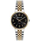 Relógio Feminino Seculus 77267LPSVBS3 Bicolor Aço Prata e Dourado Mostrador Preto Original Relógio Feminino Seculus 77267LPSVBS3 Bicolor Aço Prata e Dourado Mostrador Preto Original