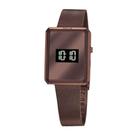 Relógio Feminino Seculus Digital Malha de Aço 77061LPSVMS3