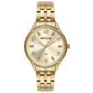 Relógio Feminino Seculus Dourado com Cristais Original Luxo